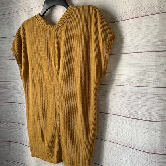 Eyeshadow Golden Yellow Cardigan Knit Sweater Button Up Size Small - Picture 14 of 14